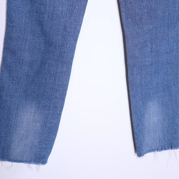 J.CREW 9" Vintage Straight Jean Wainscott Light Wash Blue Distressed Women's 25 - Picture 10 of 12